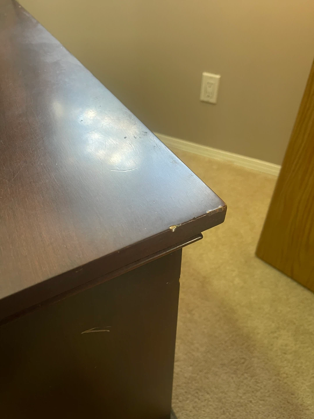 Dark Wood Buffet Credenza - photo 3