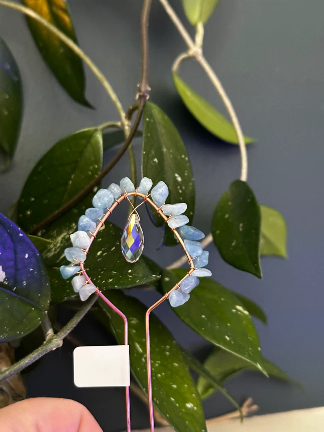 Copper Crystal Mushrooms & Gemstones Plant Jewellery - photo 4