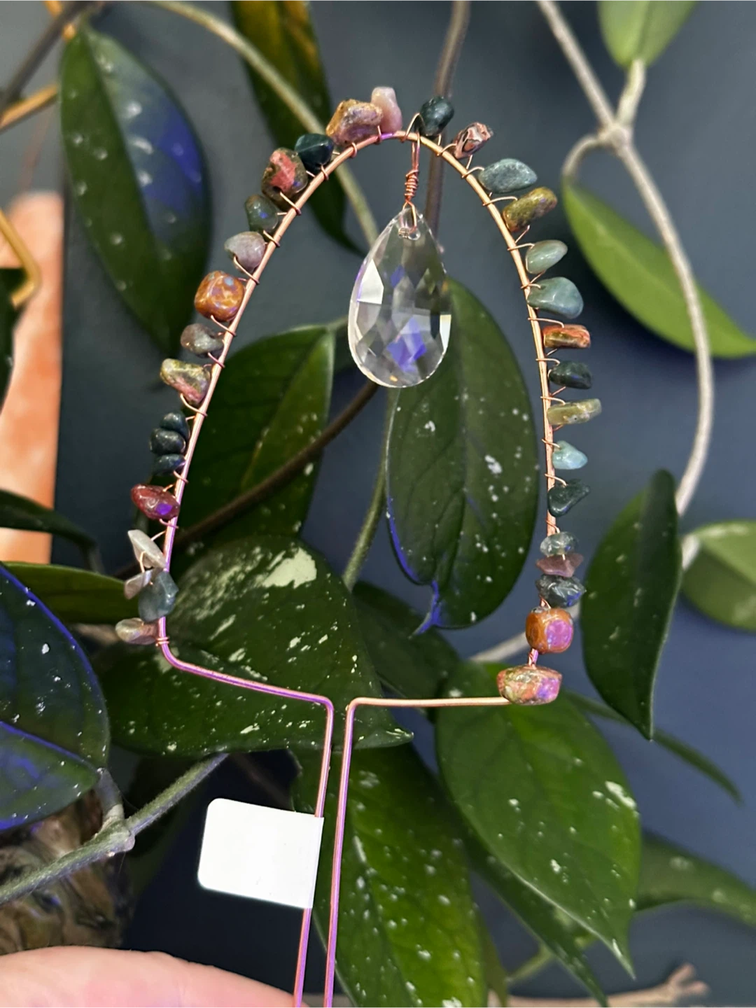 Copper Crystal Mushrooms & Gemstones Plant Jewellery - photo 5