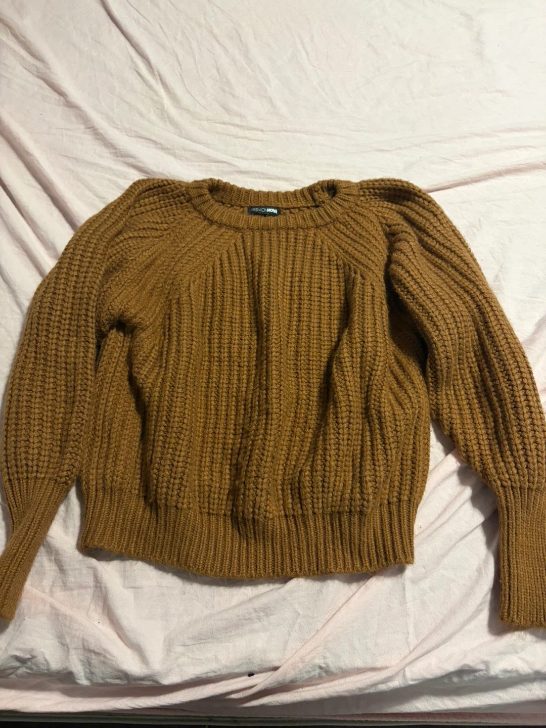 Fashion Nova Brown Knit Sweater