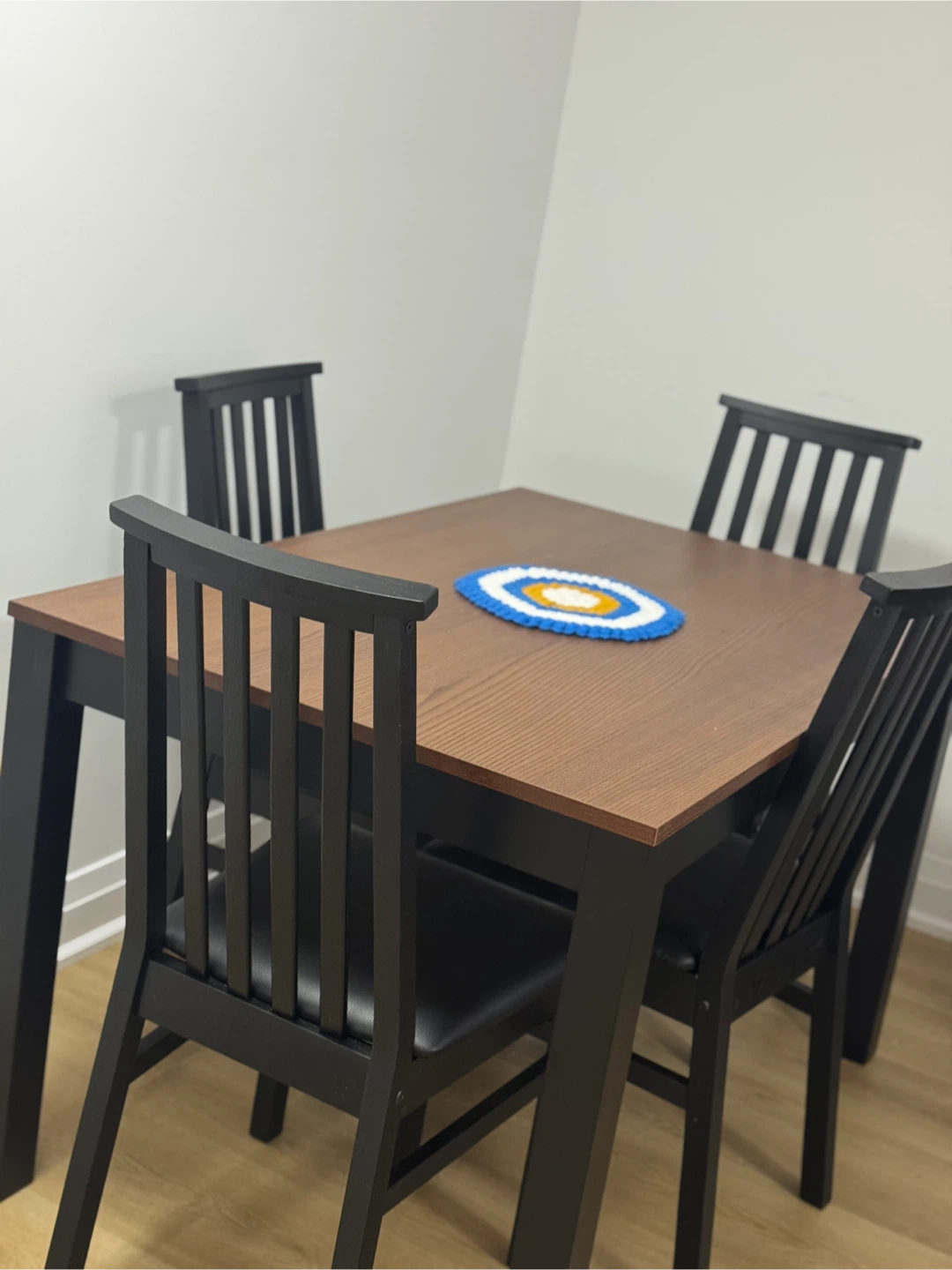 Dining Table and Four Chairs Set