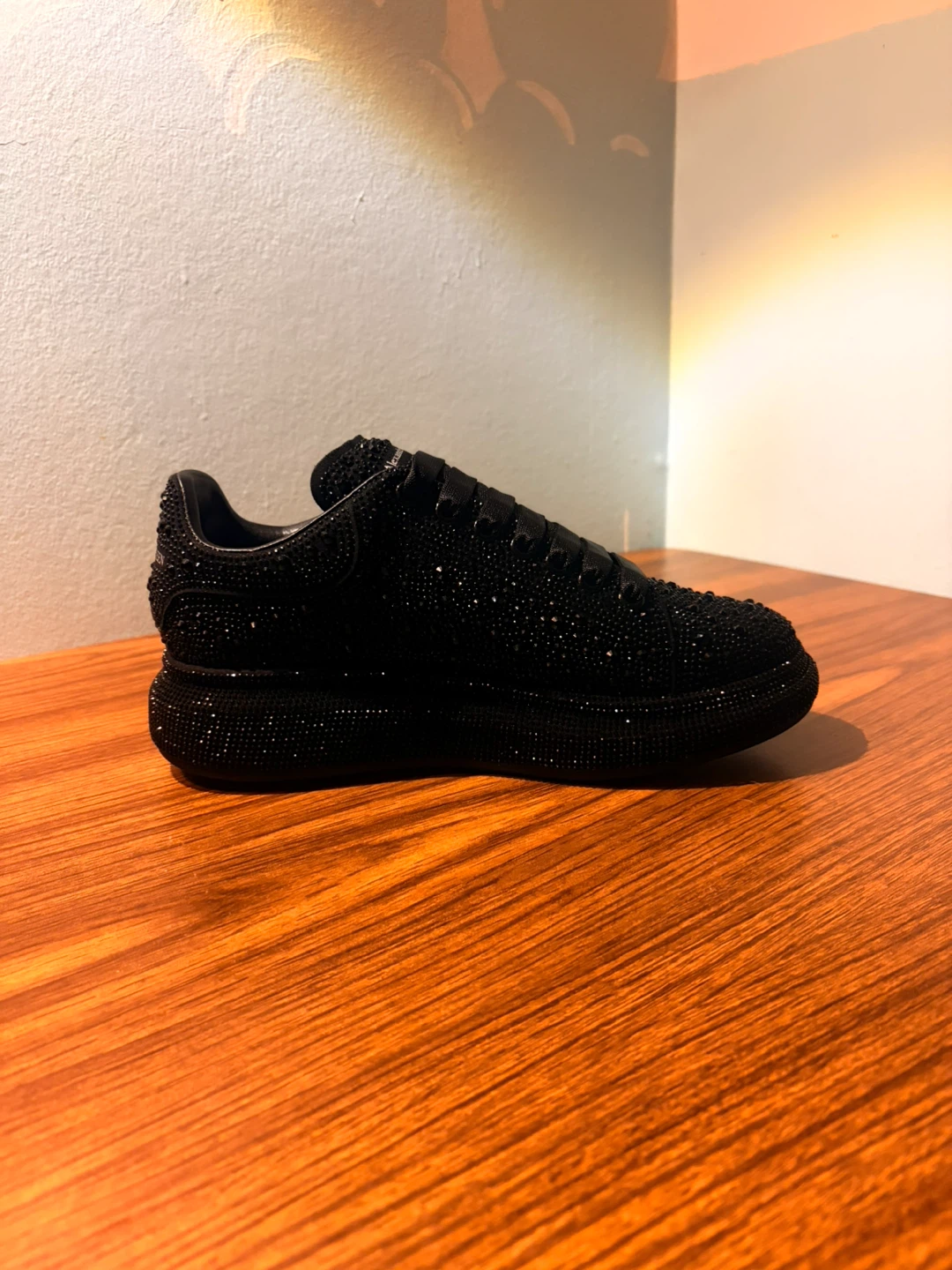 Alexander McQueen Black rhinestones