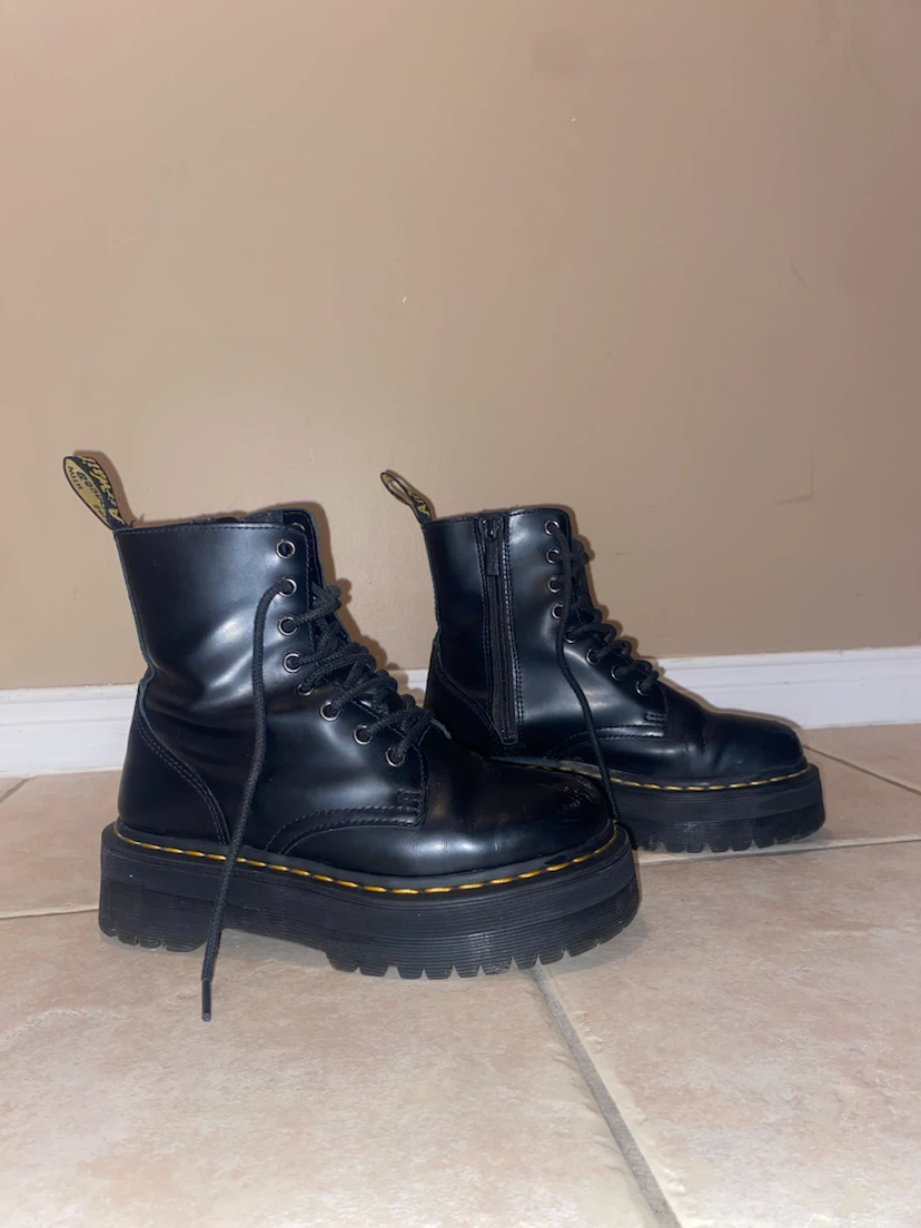Dr. Martens Jadon Platform Boots Black US Size 6