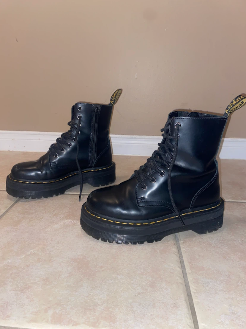 Dr. Martens Jadon Platform Boots Black US Size 6 - photo 2