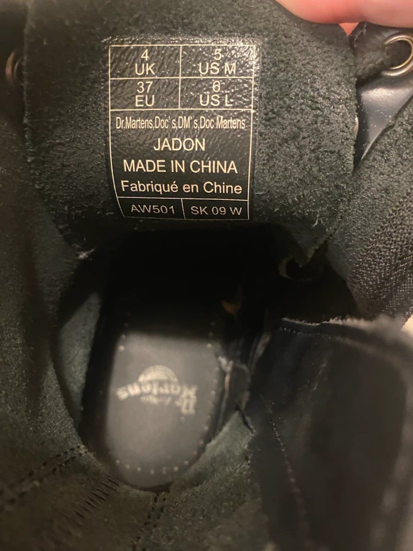 Dr. Martens Jadon Platform Boots Black US Size 6 - photo 3