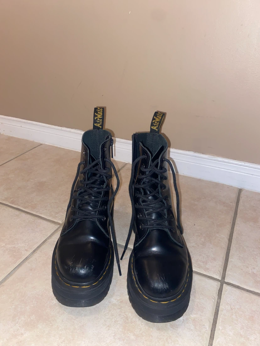 Dr. Martens Jadon Platform Boots Black US Size 6 - photo 4