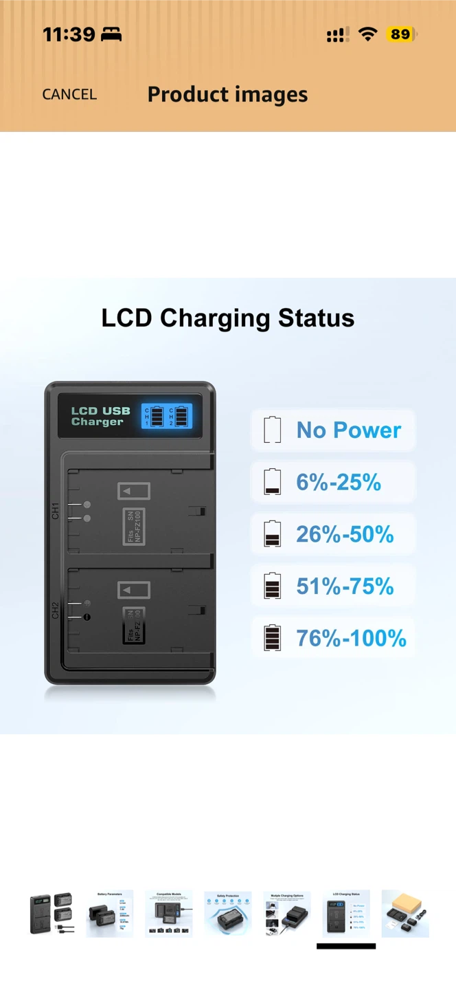 LCD Display Dual Slot Charger for Sony - photo 2