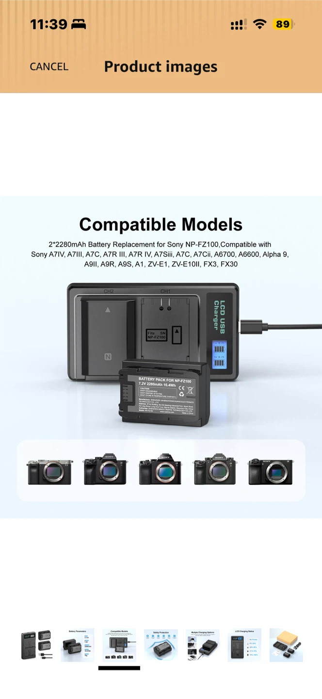 LCD Display Dual Slot Charger for Sony - photo 3