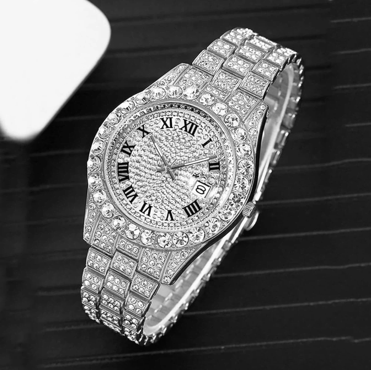 Iced Out Rhinestone Wristwatch - photo 2