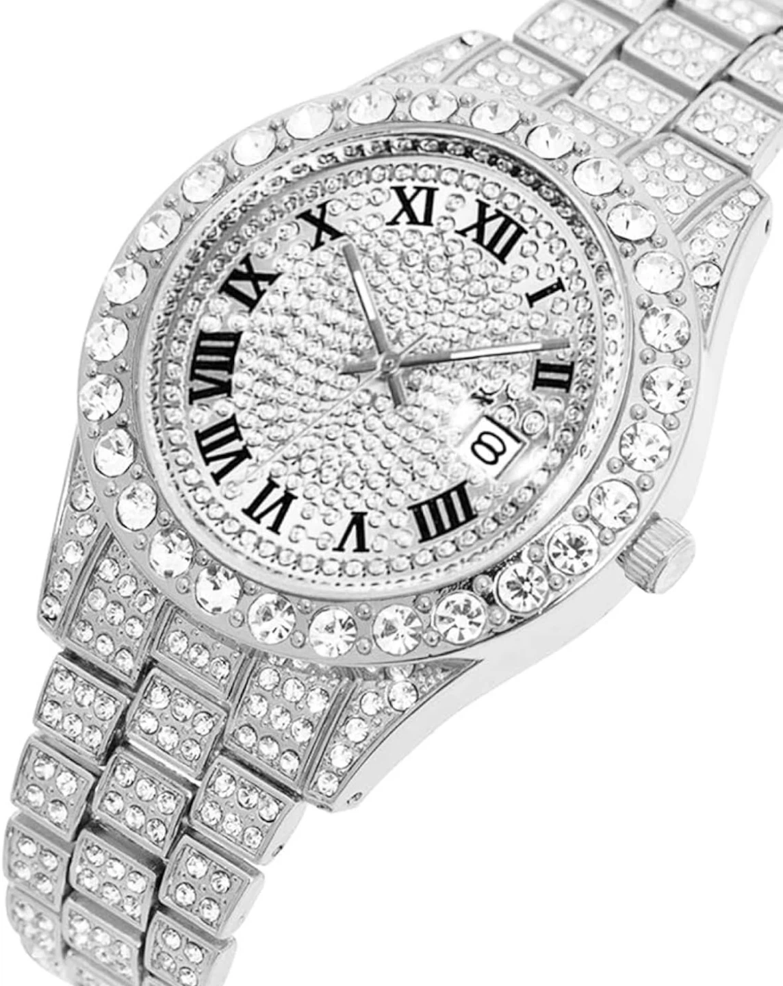 Iced Out Rhinestone Wristwatch - photo 3