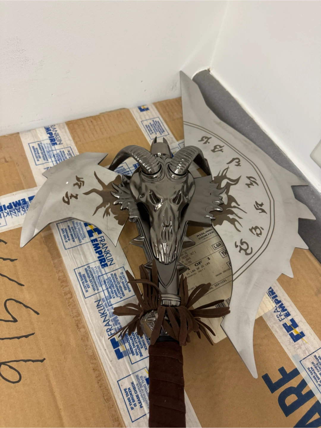 Fantasy Demon Skull Battle Axe - photo 2