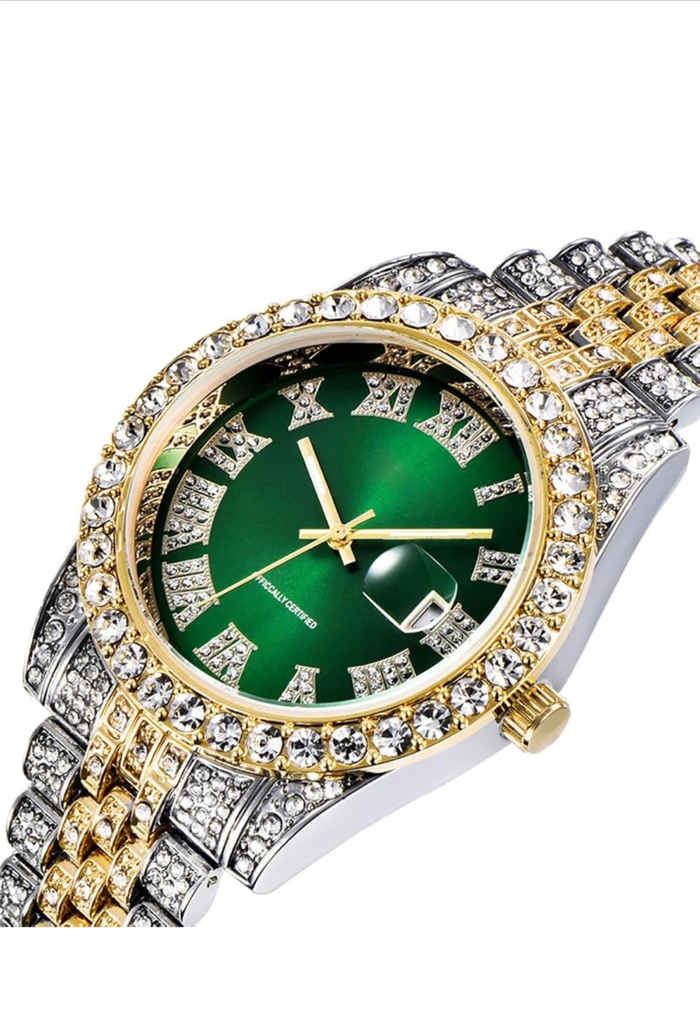 Iced Out Two-Tone Men's Watch - photo 2