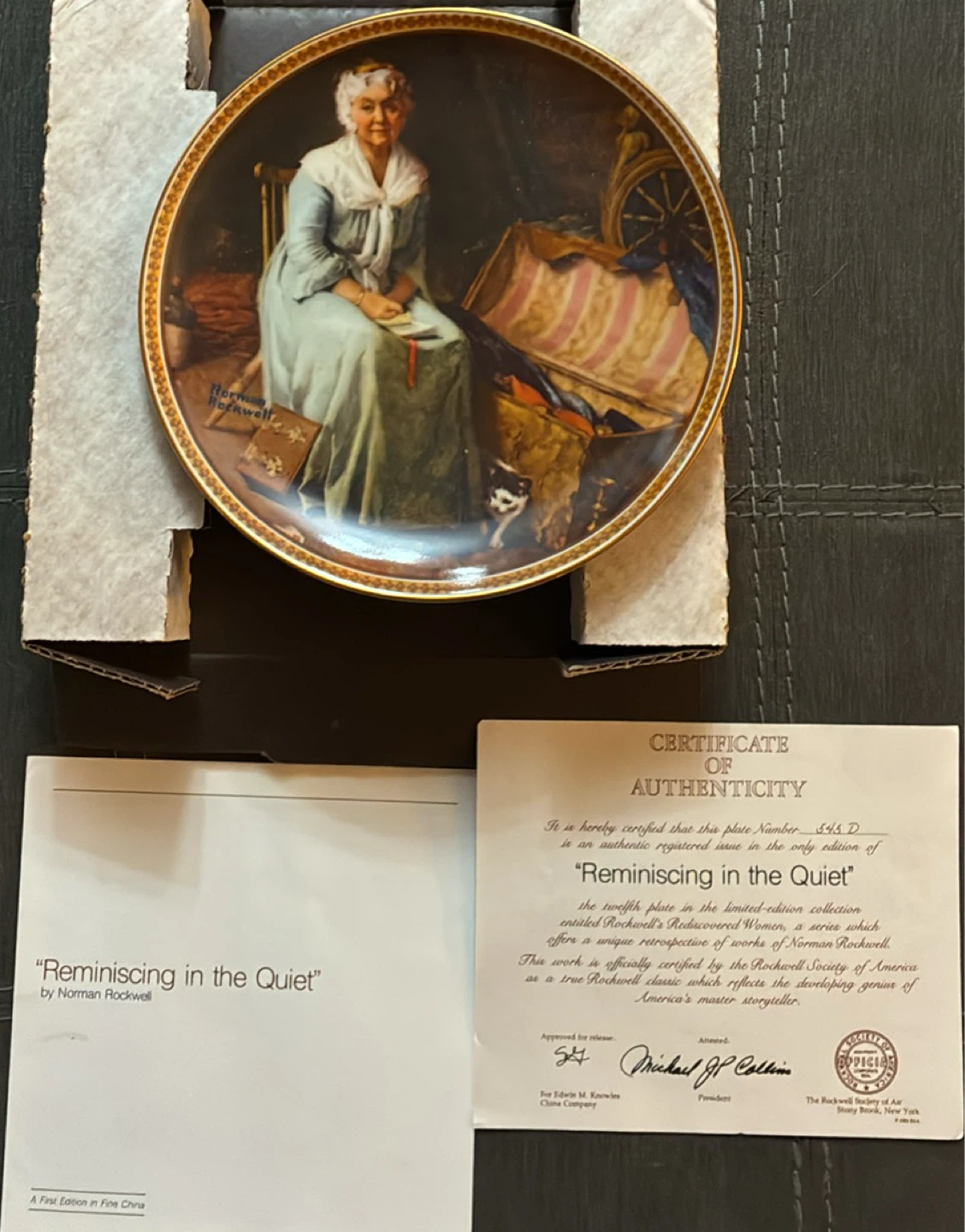 Set of 4 Norman Rockwell Knowles Collector Plates - photo 2