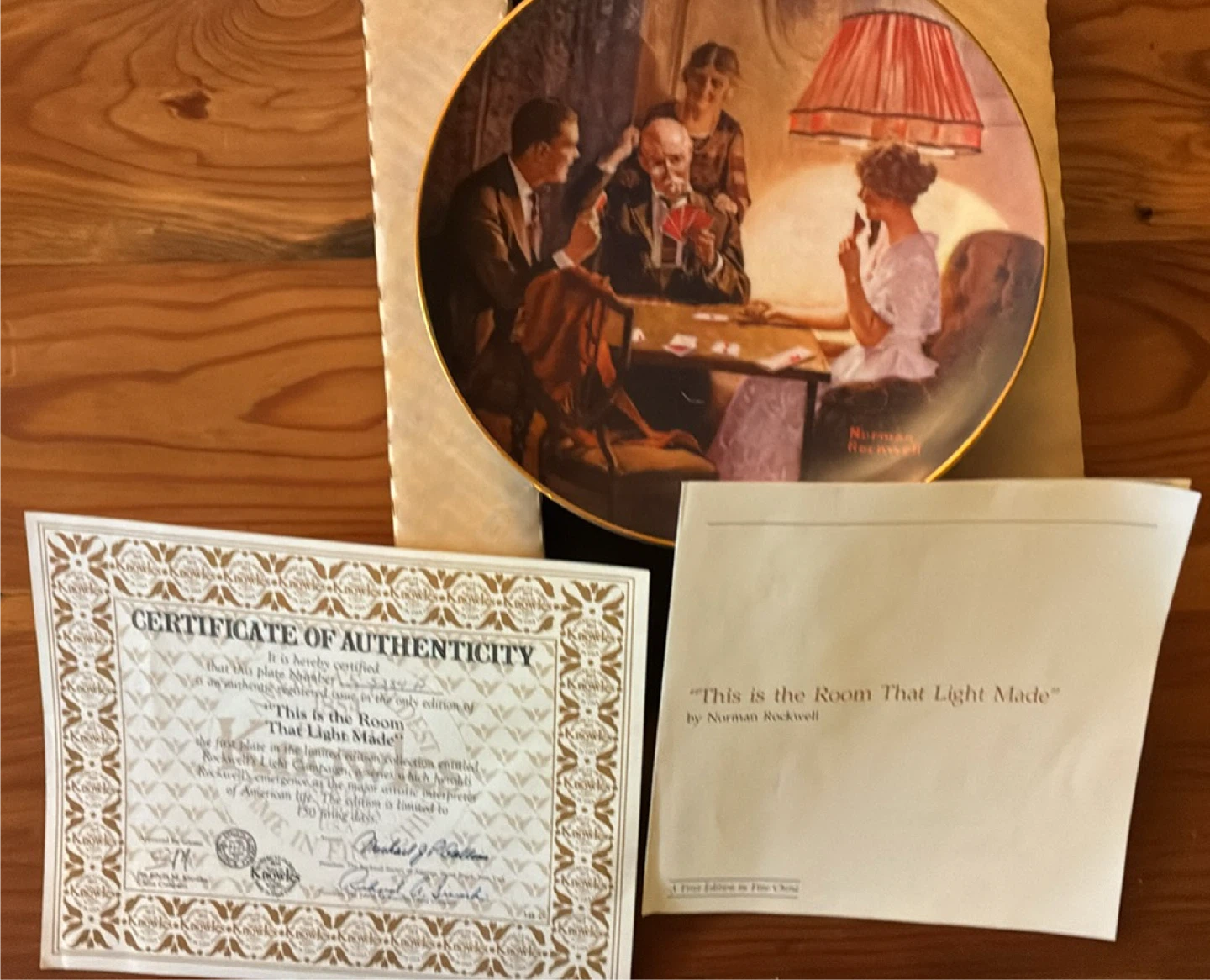 Set of 4 Norman Rockwell Knowles Collector Plates - photo 4