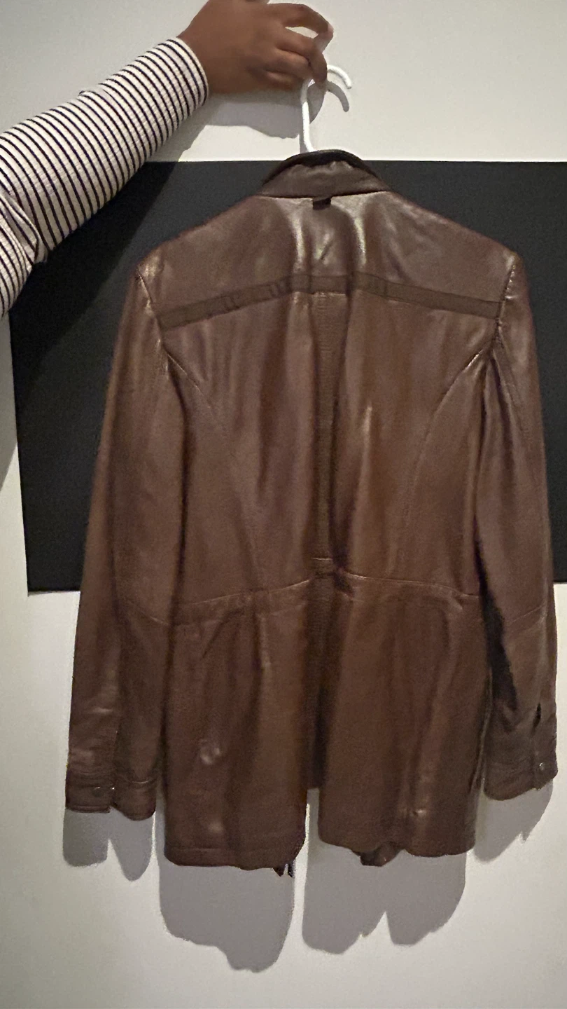 Danier Brown Leather Jacket - photo 3