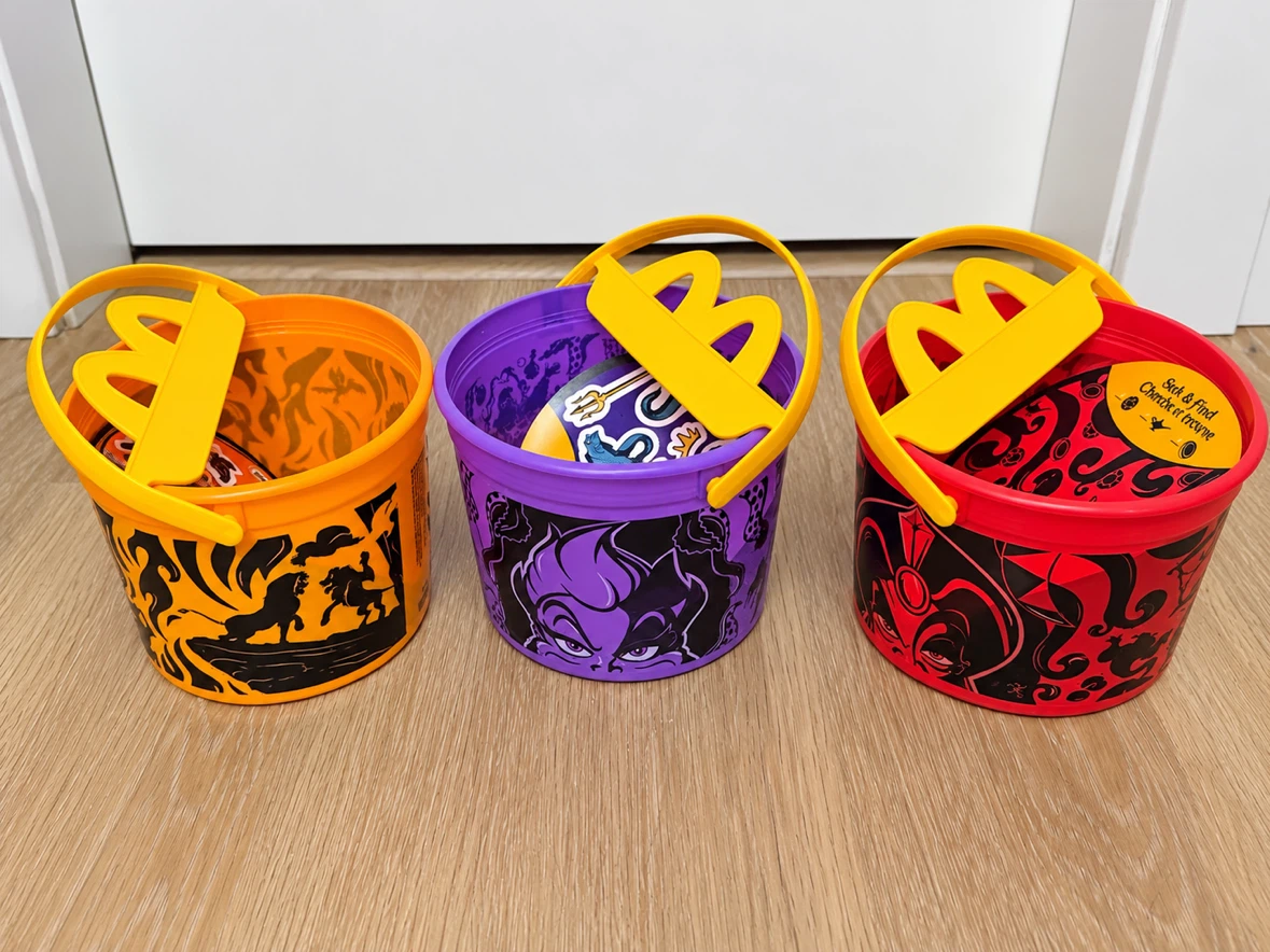 McDonald’s Disney Villains Halloween Boo Buckets