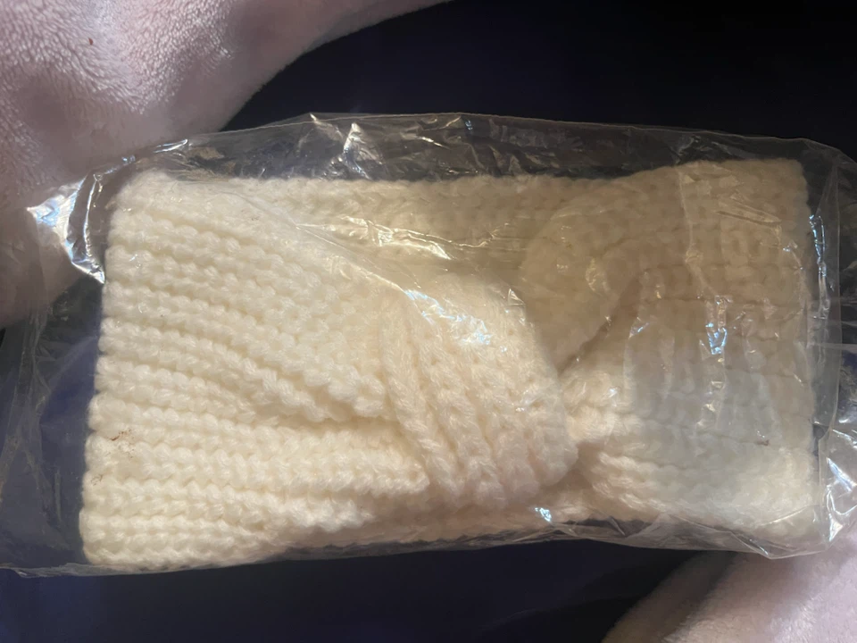 White Knitted Headband