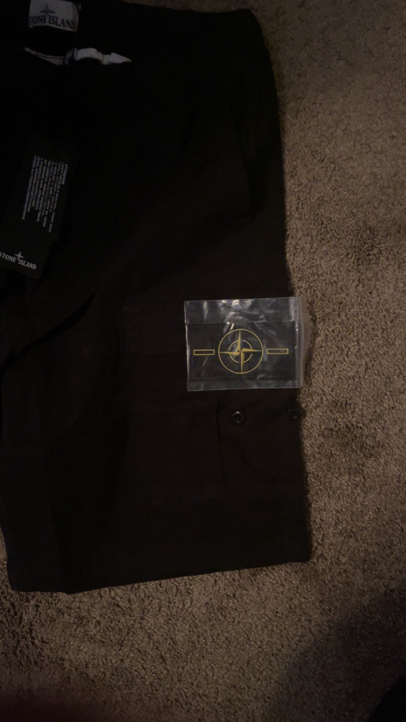 Stone Island Cargo Shorts Black - Compass Badge - BNWT - Size M - photo 3