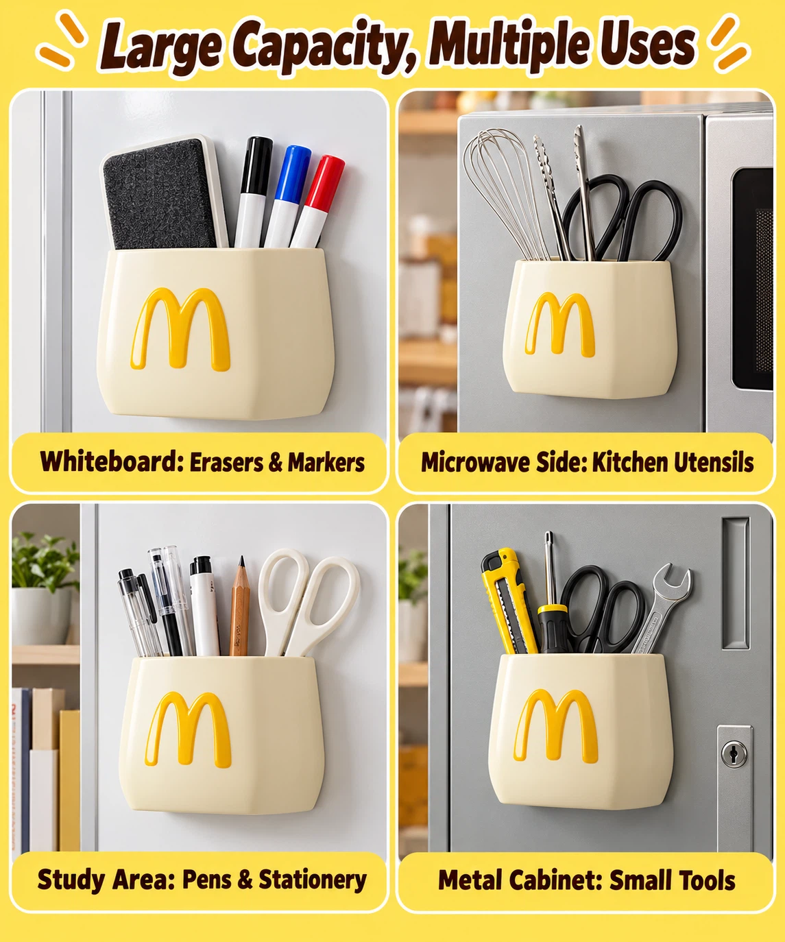 2 McDonald’s-Style Magnetic Storage Holder 🍟 - photo 3