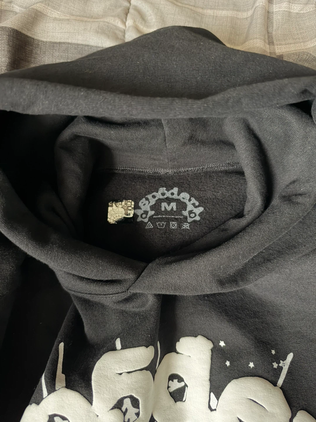 Sp5der Black Hoodie Size Medium - photo 4