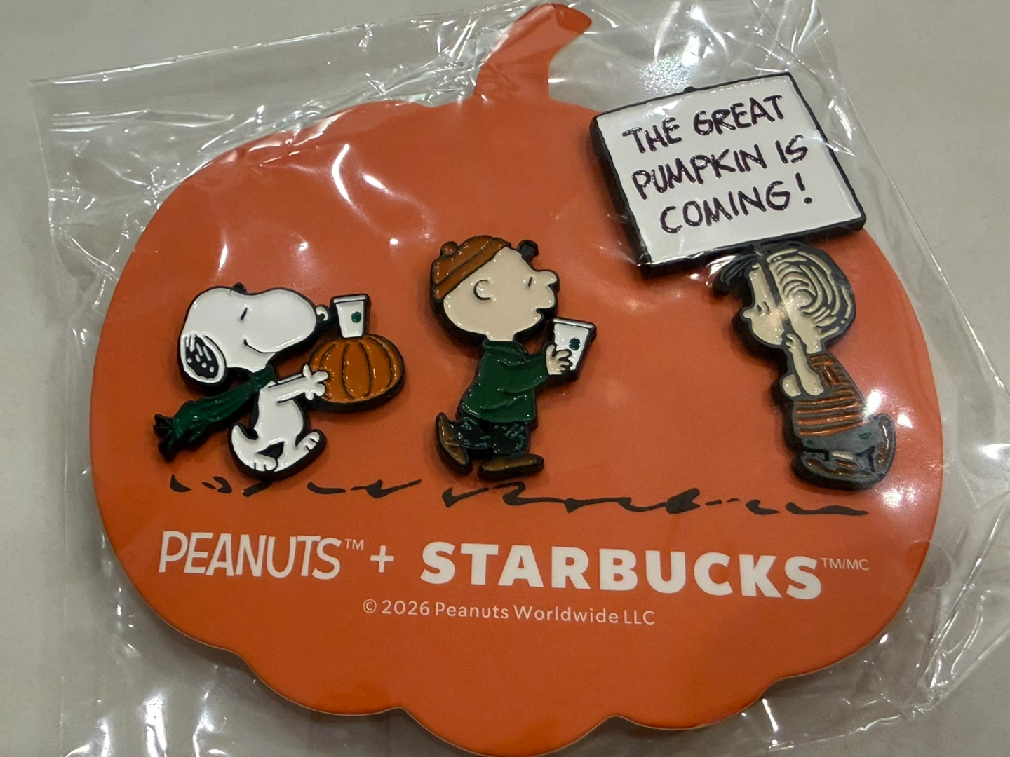Starbucks × Peanuts 2026 Limited Edition Enamel Pin Set – NEW - photo 3