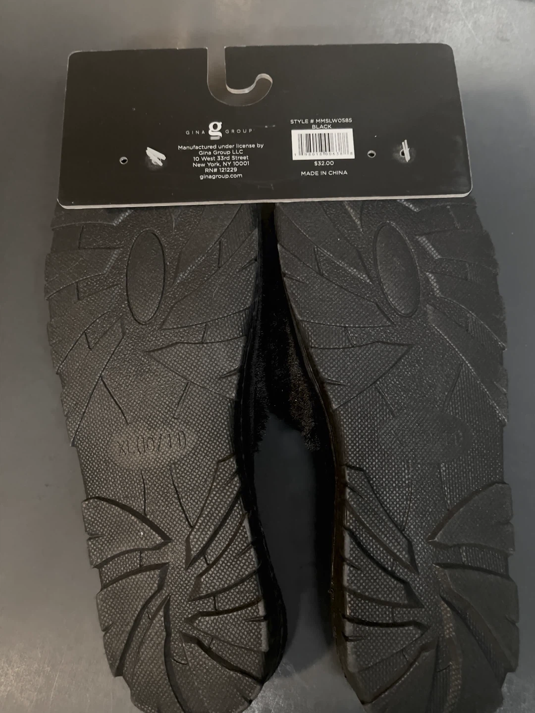 Black Faux Fur Slippers with Sequin Heart - photo 3