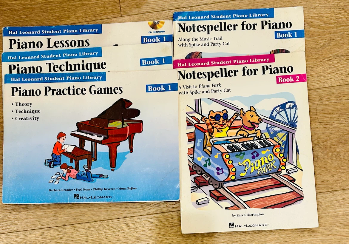 Collection of Piano Lesson Books