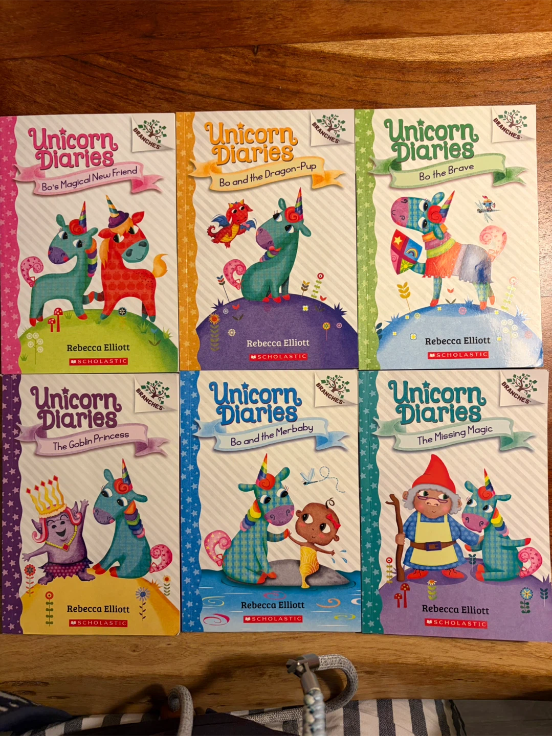 Set of 6 Unicorn Diaries Books by Rebecca Elliott