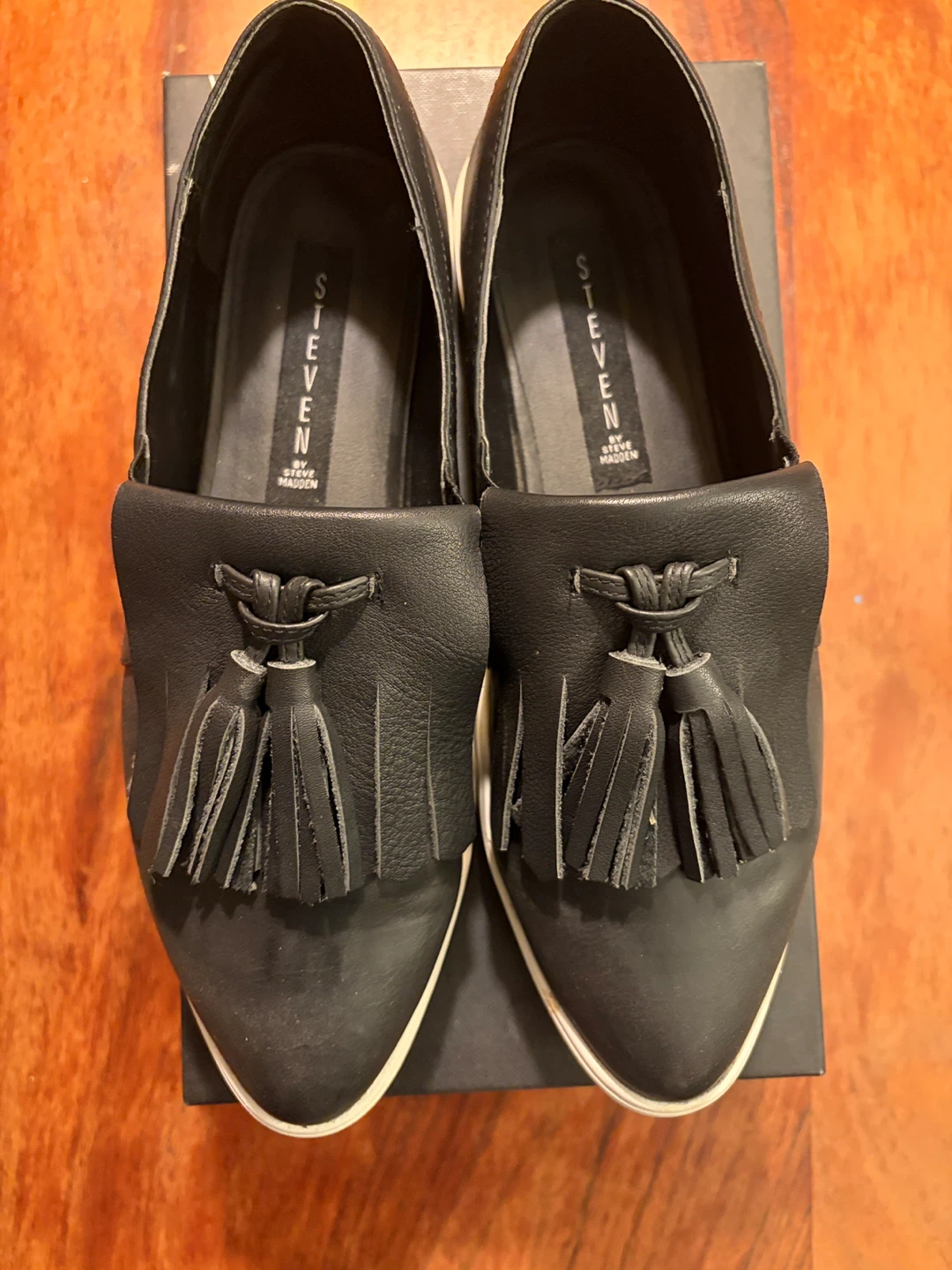 Steven by Steve Madden Boyhood Loafers - Black Size 9