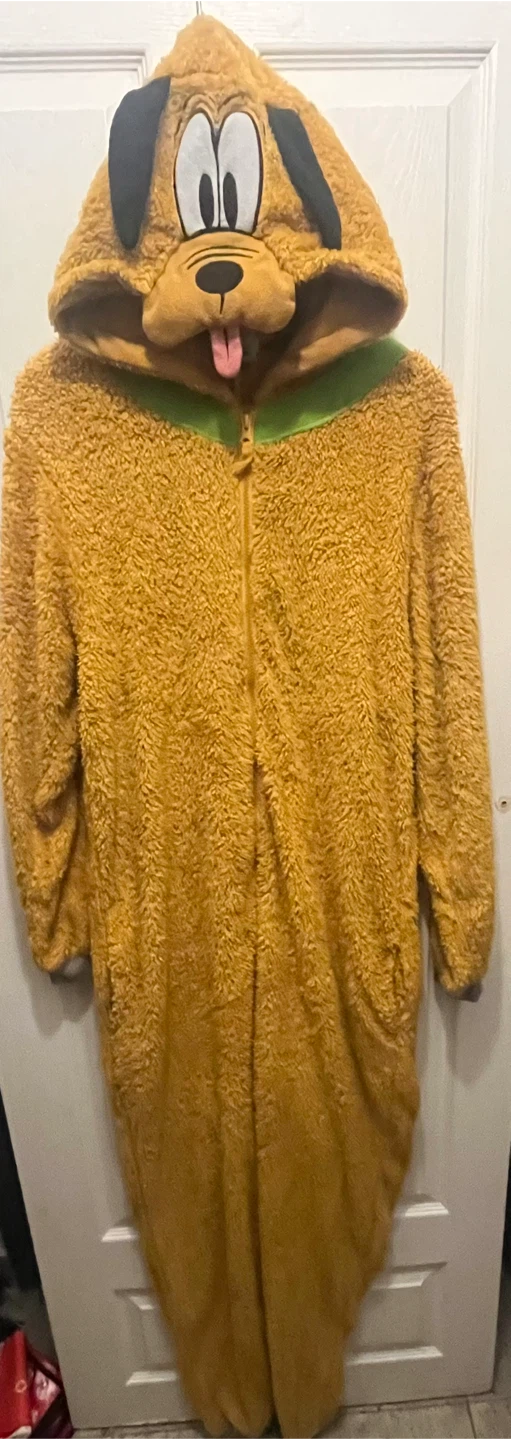🎃 Disney Pluto hooded Adult onesie costume 🎃 - photo 3