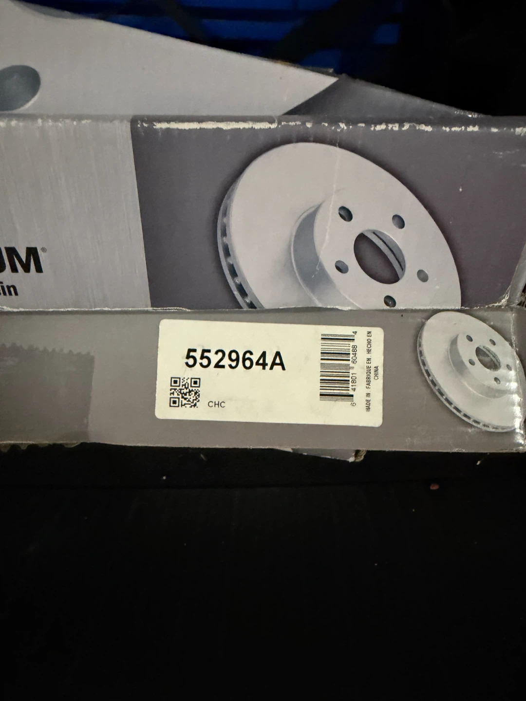 Mazda NAPA Ultra Premium Disc Brake Rotor 552964A - photo 2