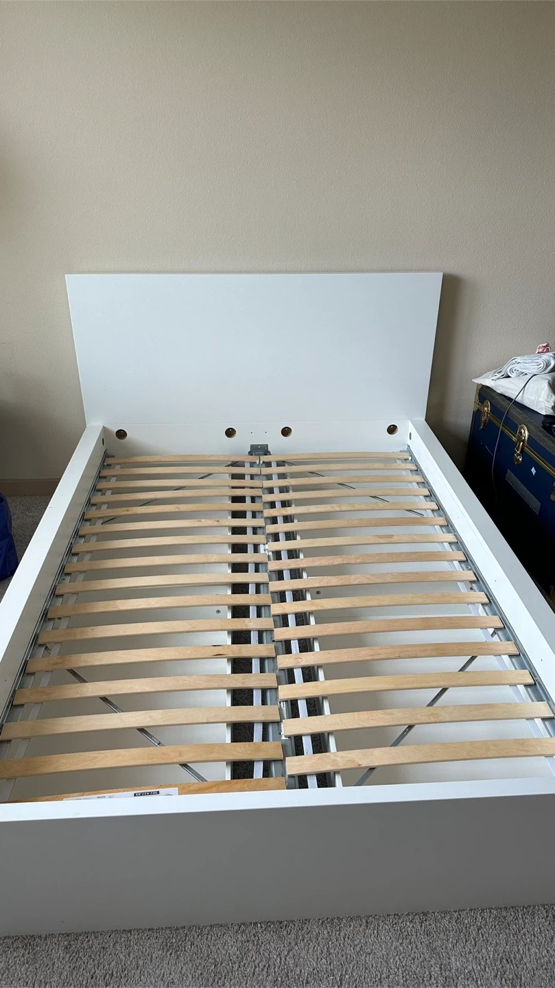 IKEA full bed frame with 4 drawers under bed