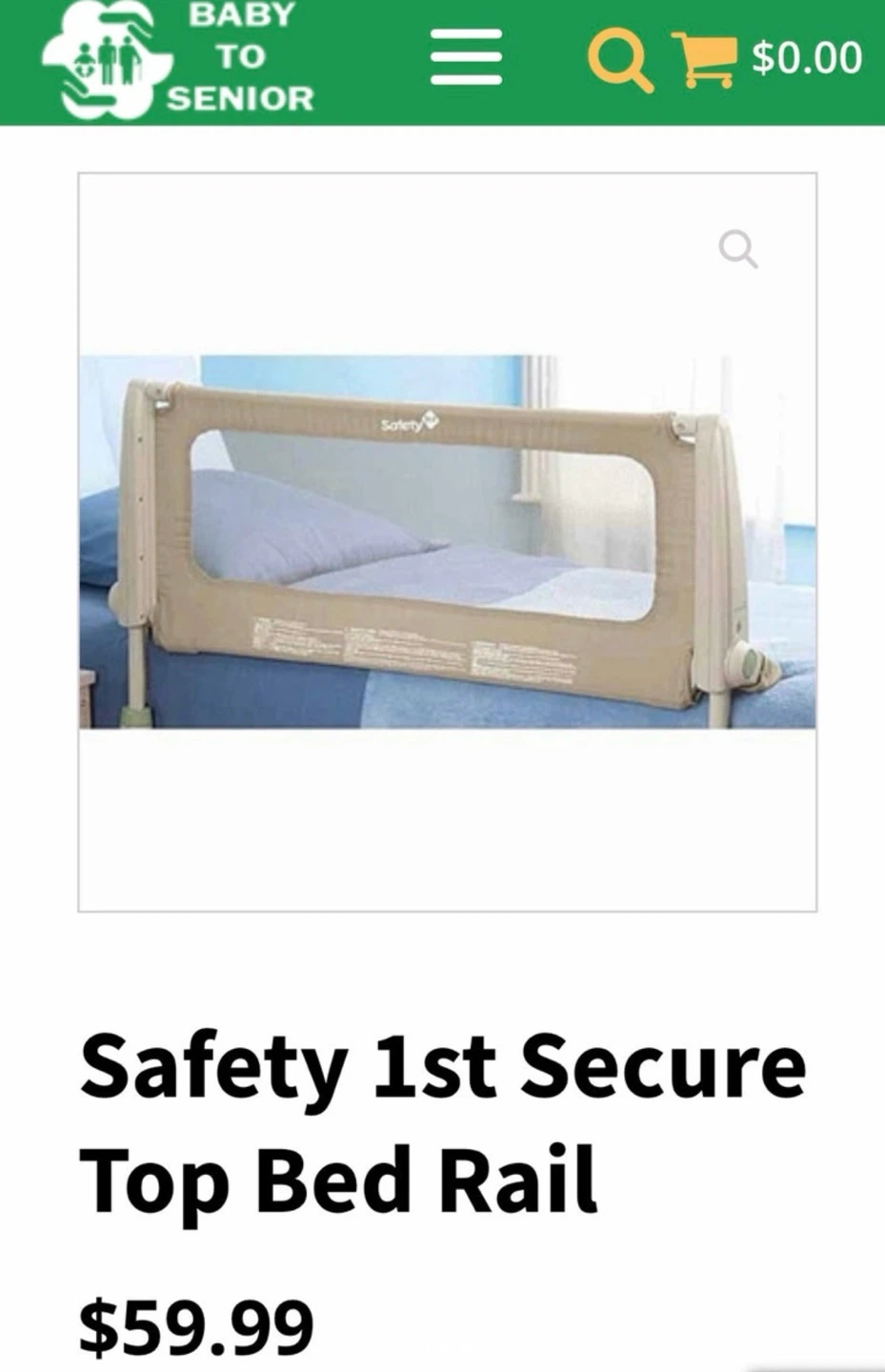 Safety first top bed rail.  NEW - photo 3