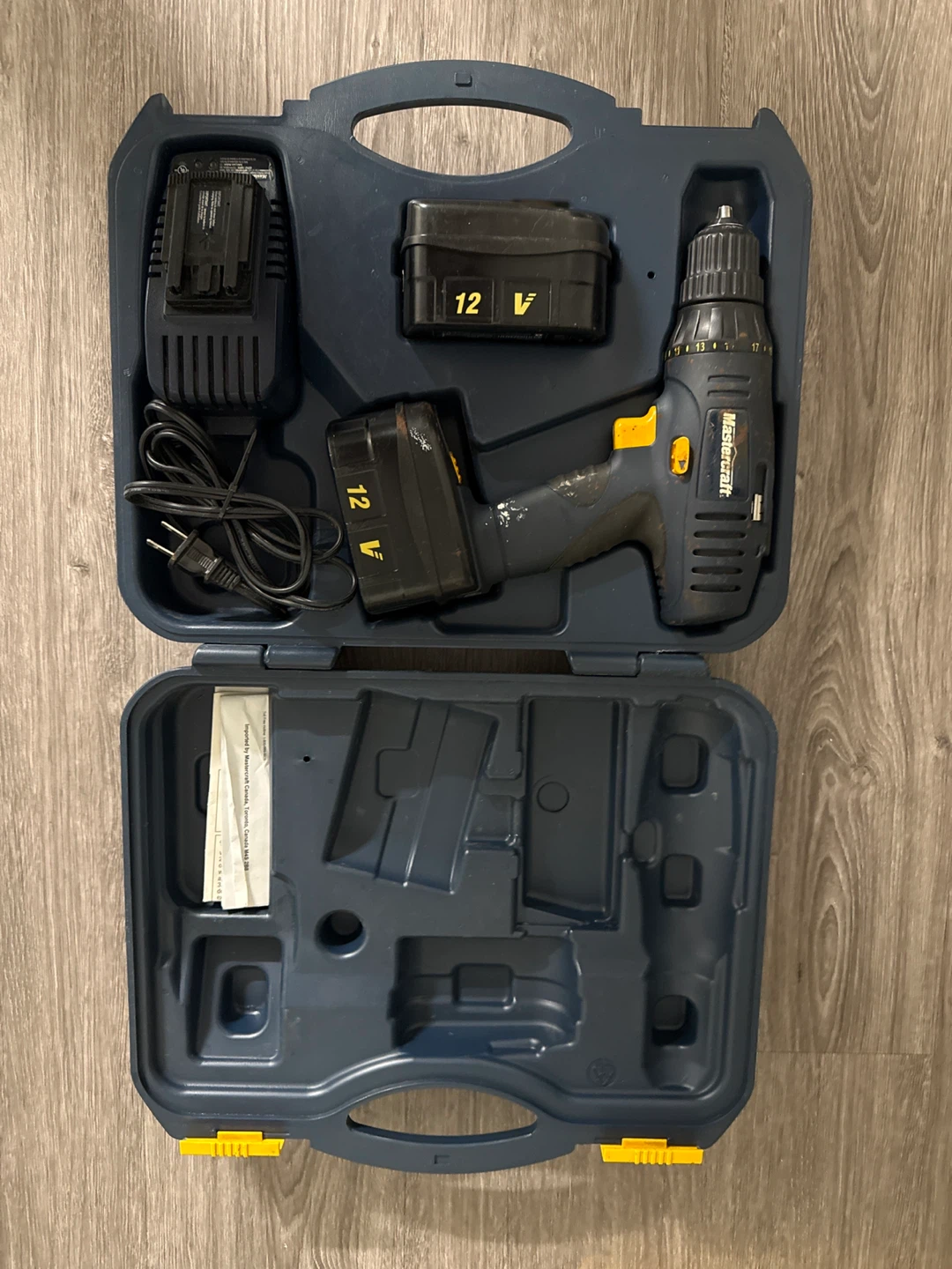 Mastercraft 12V Cordless Drill with Case