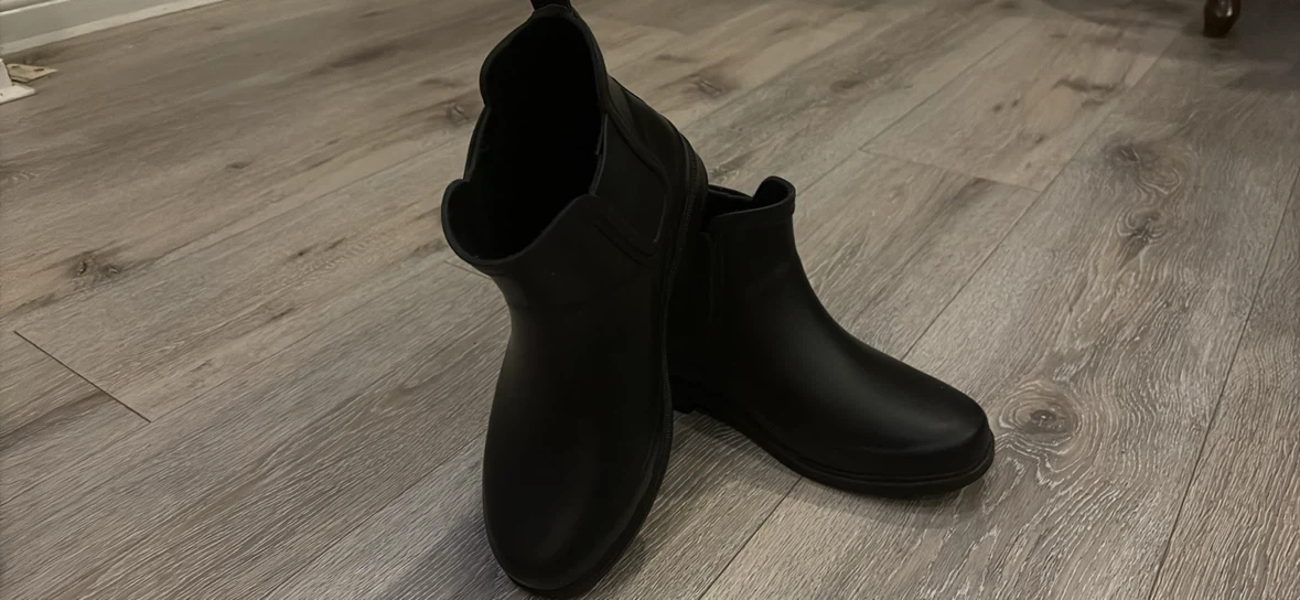 Black Waterproof Chelsea Rain Boots