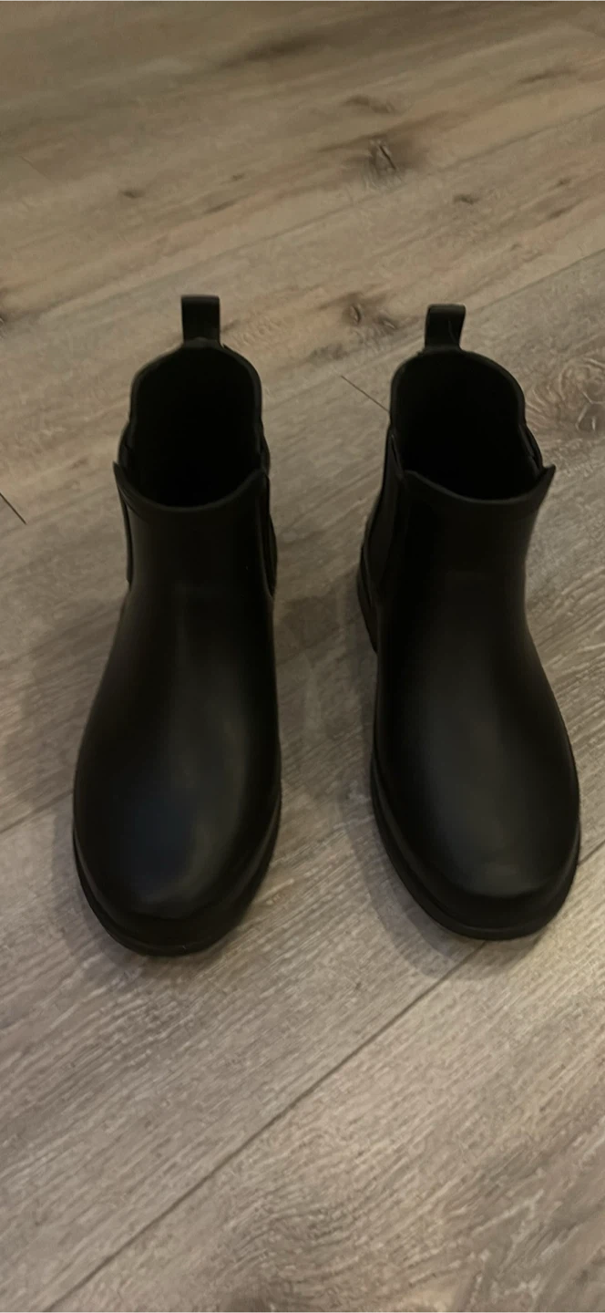 Black Waterproof Chelsea Rain Boots - photo 4