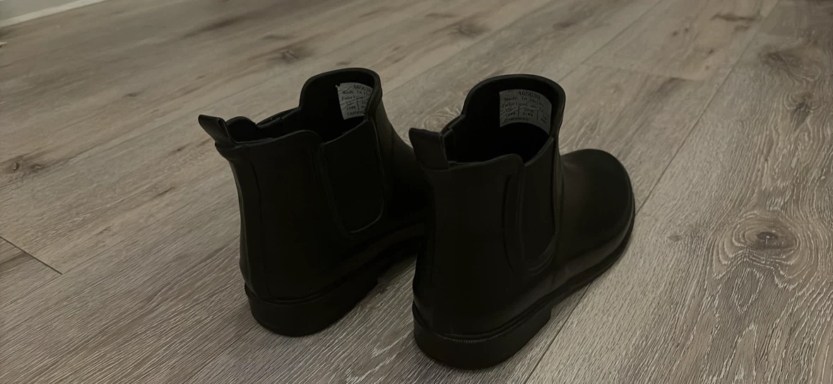 Black Waterproof Chelsea Rain Boots - photo 5