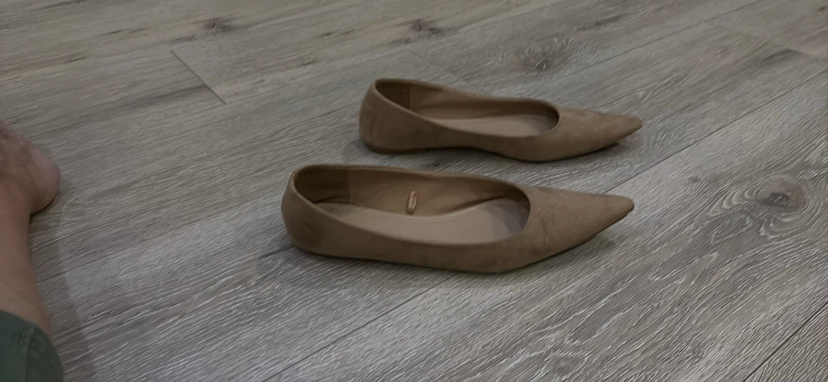 Taupe Pointed Toe Flats - photo 5
