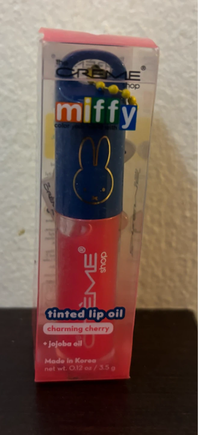 NEW-The Crème Shop Miffy Tinted Lip Oil - Charming Cherry
