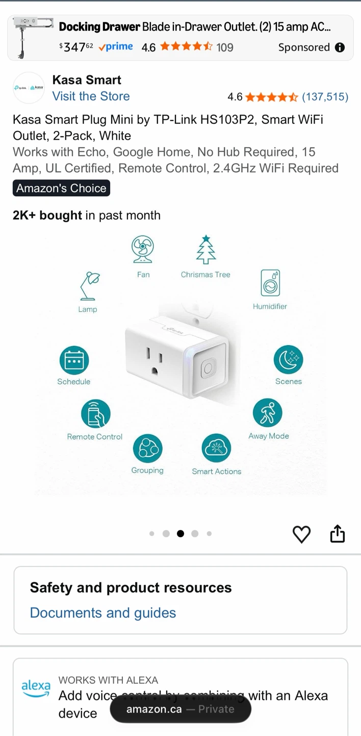 Kasa Smart Plug Mini -1pc - photo 2
