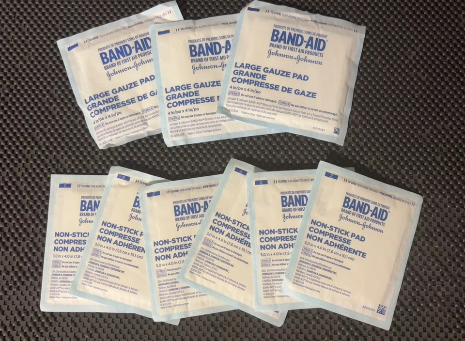 Band-Aid Brand Sterile Gauze & Non-Stick Pads (9 Large)