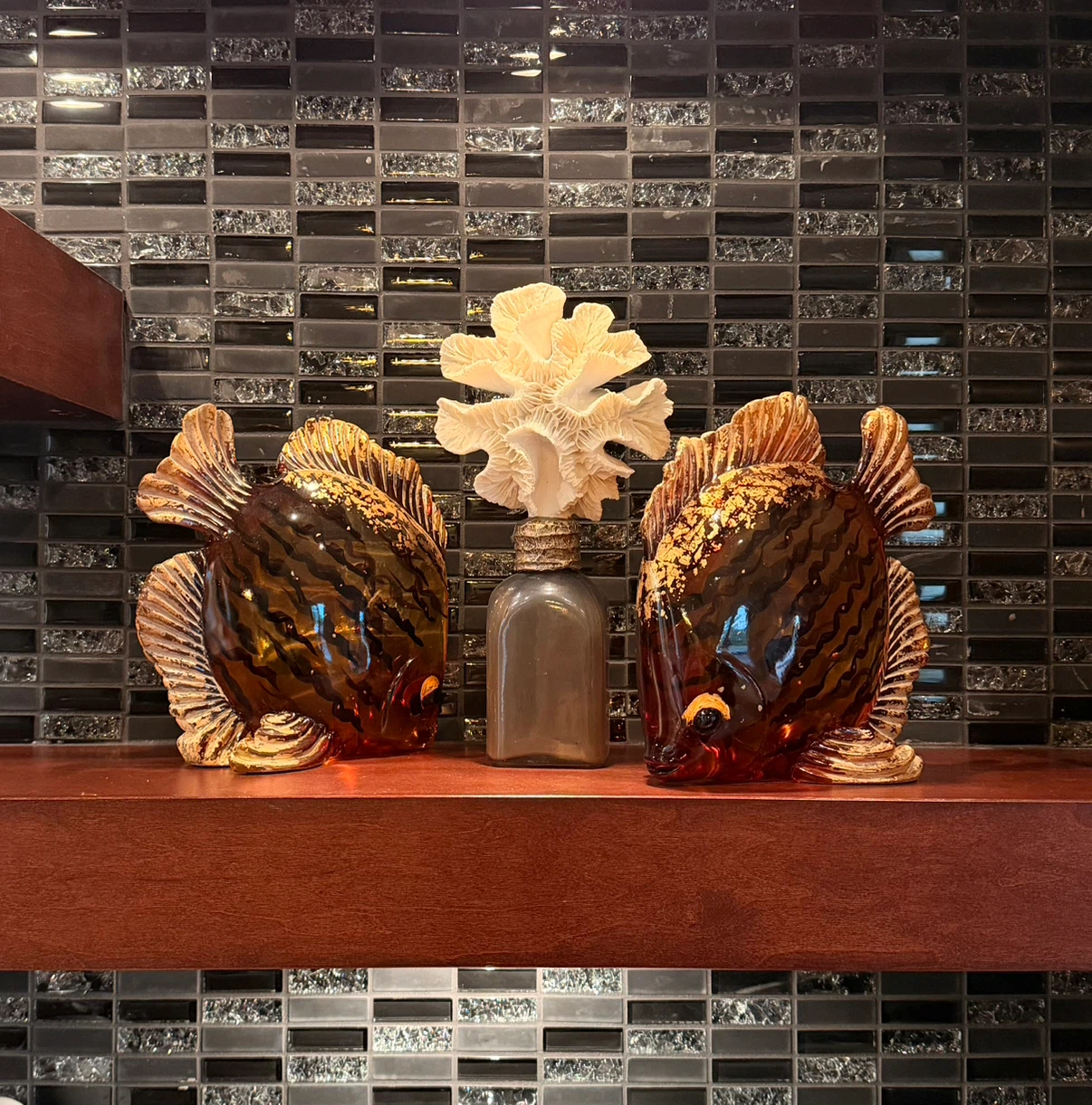Elegant Fish Figurine Décor Set