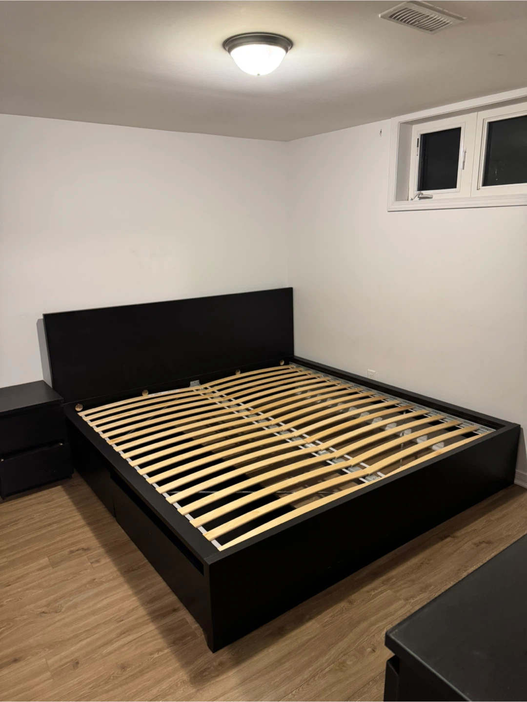 IKEA Malm bedroom set with King bed frame and dressers
