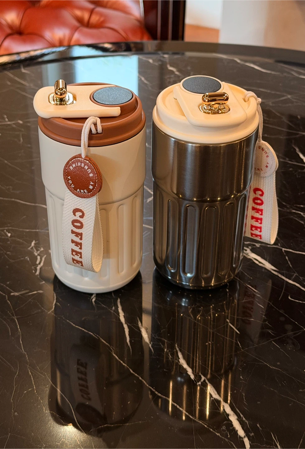 Vacuum Mugs Set (Stainless Steel)