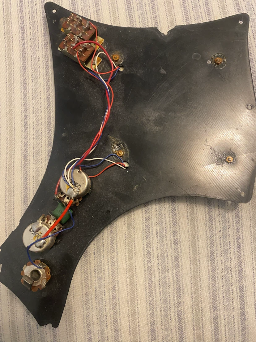 Vintage Electric Guitar Loaded Pickguard - photo 2