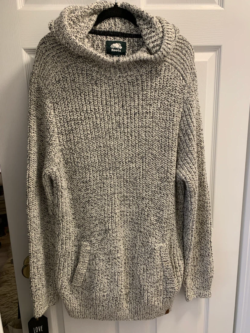 Roots Men's XL Chunky Knit Hoodie
