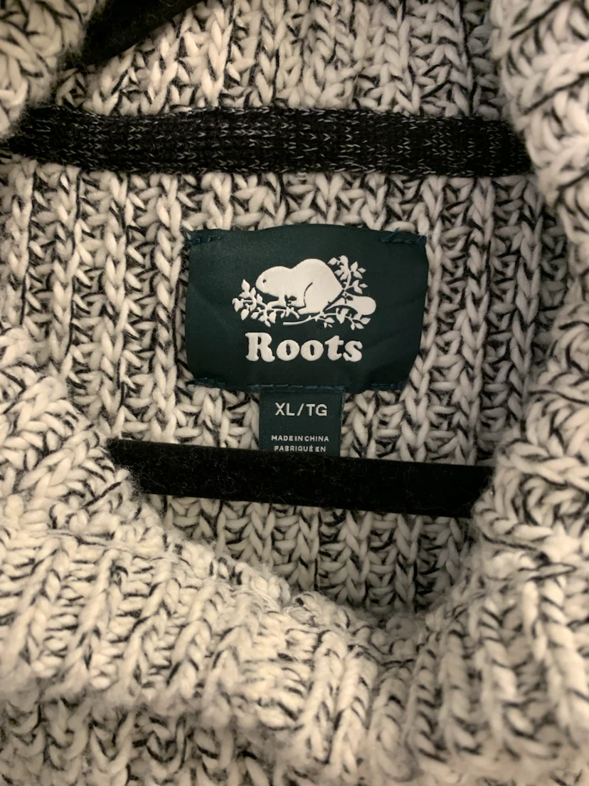Roots Men's XL Chunky Knit Hoodie - photo 2