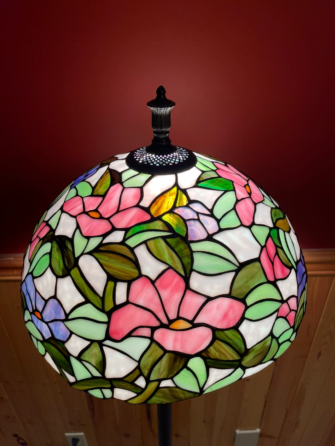 A gorgeous Tiffany Style stained glass floor lamp - photo 5