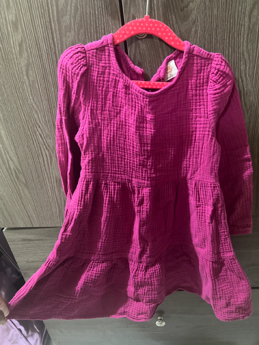 Wonder Nation Magenta Tiered Dress Size 5T