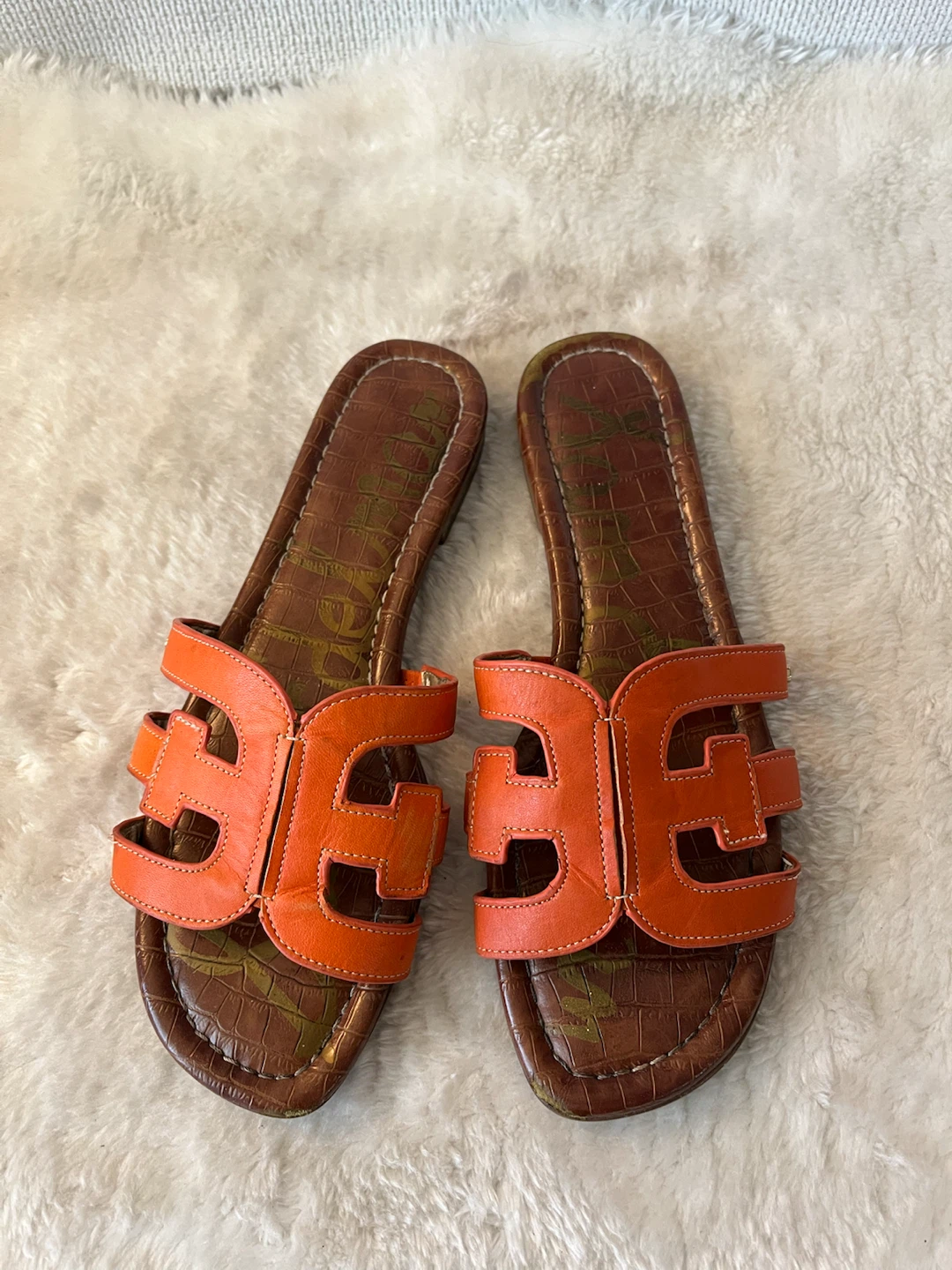 Sam Edelman Bay Sandals Orange Size 8
